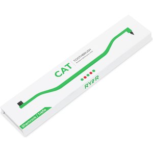 RYERCAT Dual Sided Cat Toothbrush, Shamrock
