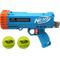 Show in main carousel: Nerf Dog Gift Set Card Compact Blaster & 2.5-in Non-Squeak Tennis Ball Dog Launchers Toy, Light Blue/Orange/Gray/Yellow, 12-in, 2 count slide 6 of 6