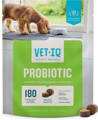 VetIQ Probiotic Soft Chew Supplement for Dogs, 180 count