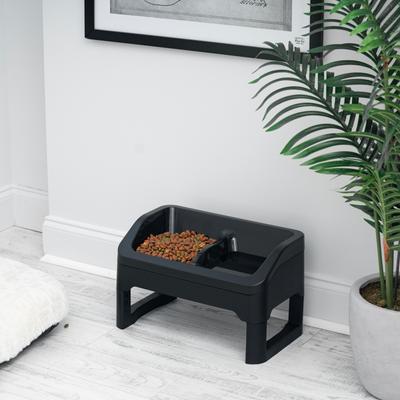 Show full view: IRIS Elevated Dog Feeder with Attachable Feet, Medium, Black, 4-cup slide 6 of 10