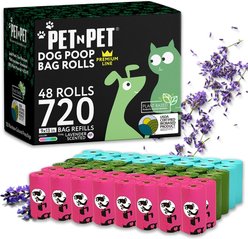 PET N PET Lavender Scented Dog Poop Bags, 720 count