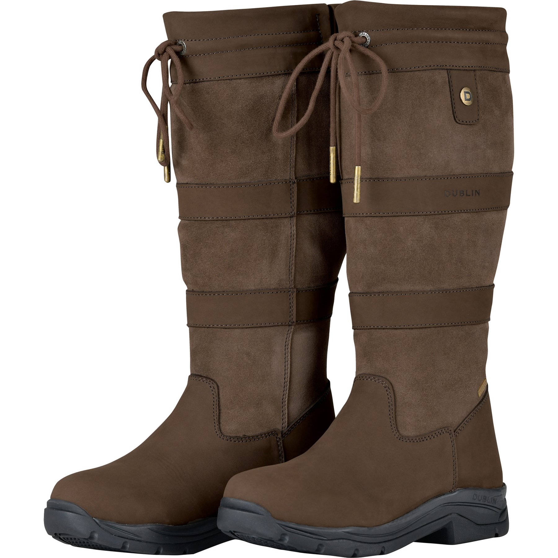 Dublin River IV Horse Boots, Chocolate, Ladies 6.5