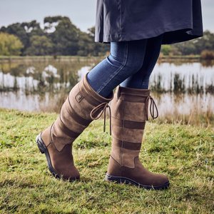 Dublin River IV Horse Boots, Chocolate, Ladies 8.5