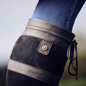 Dublin River IV Horse Boots, Black, Ladies 8