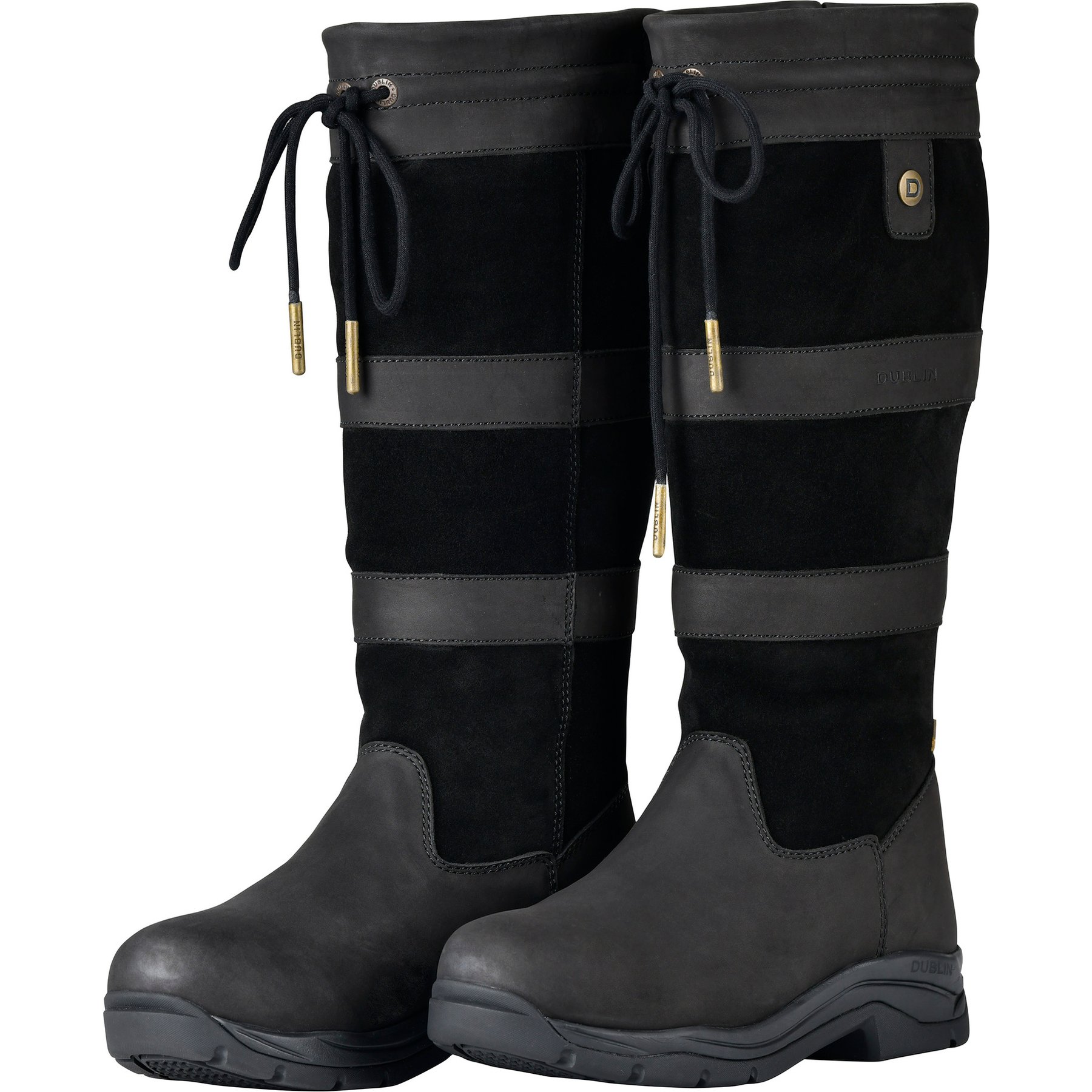 Dublin River IV Horse Boots, Black, Ladies 9.5