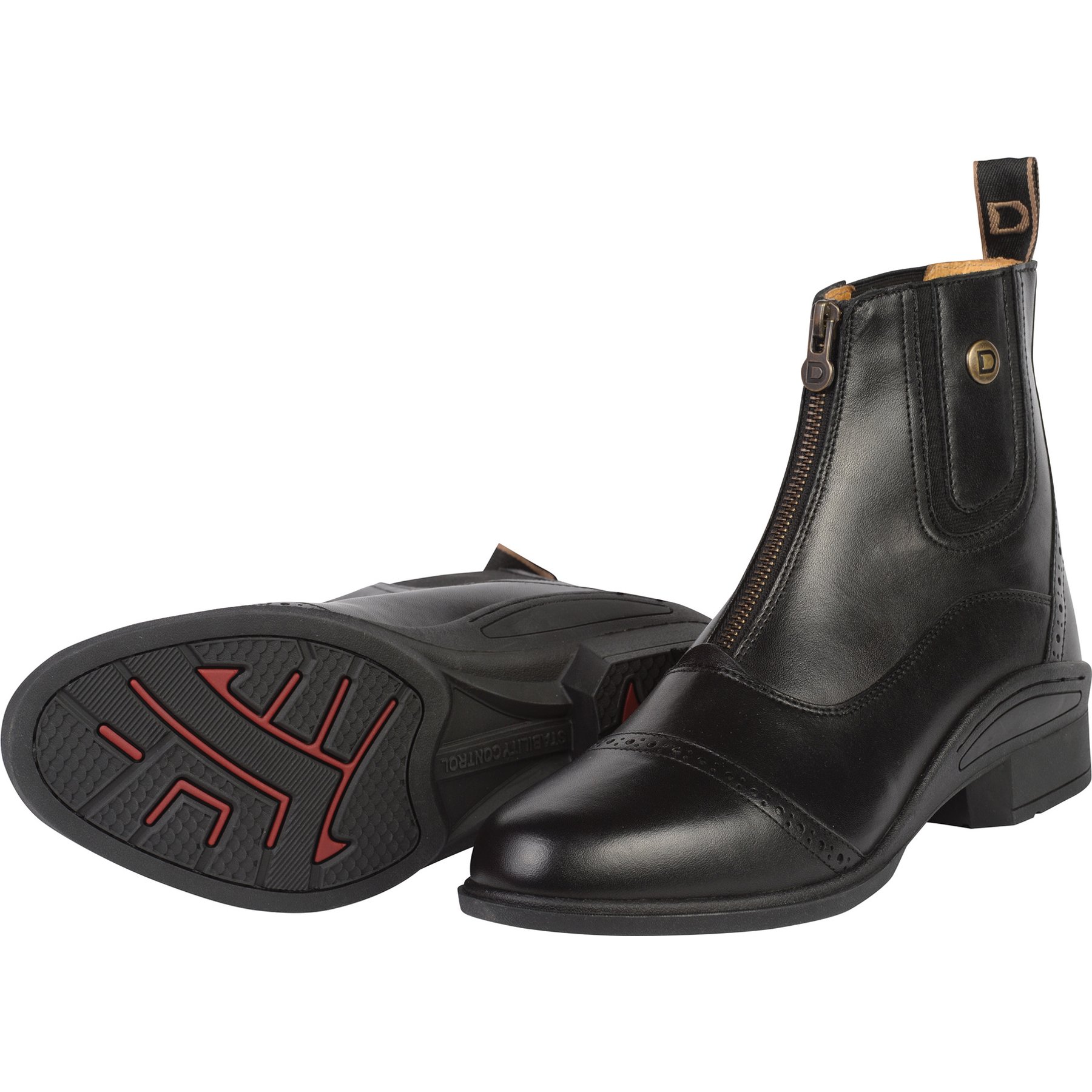 Dublin Rapture Zip Horse Paddock Boots, Black, Ladies 7.5