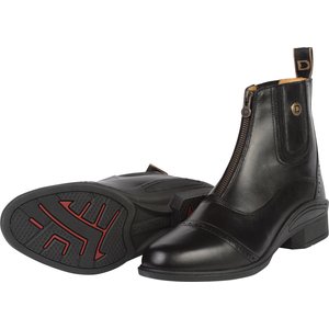Dublin Rapture Zip Horse Paddock Boots, Black, Ladies 8