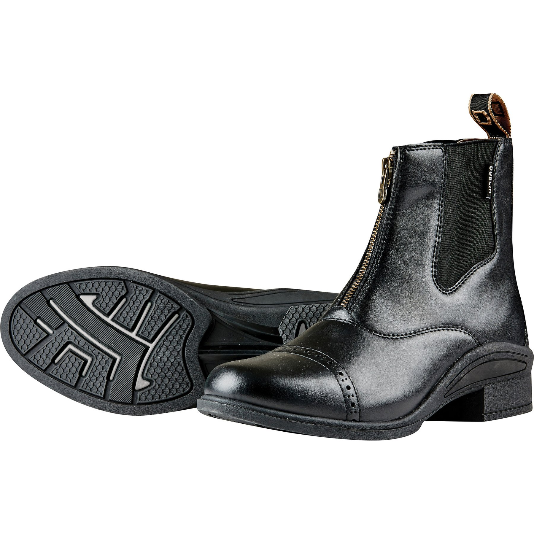 Dublin Altitude Zip Horse Paddock Boots, Black, Ladies 9.5