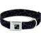 Show in main carousel: Buckle-Down Metal Seatbelt Buckle Polyester Dog Collar, Marble Black/Purple, Large: 15 to 24-in neck, 1-in wide slide 1 of 9