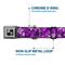 Show in main carousel: Buckle-Down Metal Seatbelt Buckle Hibiscus Collage Print Polyester Dog Collar, Purple, Large: 15 to 24-in neck, 1-in wide slide 5 of 10