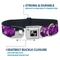 Show in main carousel: Buckle-Down Metal Seatbelt Buckle Hibiscus Collage Print Polyester Dog Collar, Purple, Large: 15 to 24-in neck, 1-in wide slide 4 of 10