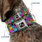 Show in main carousel: Buckle-Down Metal Seatbelt Buckle Flower Blossom Print Polyester Dog Collar, Large: 15 to 24-in neck, 1-in wide slide 2 of 10