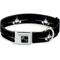 Show in main carousel: Buckle-Down Metal Seatbelt Buckle Airplane Silhouette Print Polyester Dog Collar, Black/White, Large: 15 to 24-in neck, 1-in wide slide 1 of 10