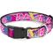 Show in main carousel: Buckle-Down Mattel Barbie Script Signature Logo Abstract Plastic Buckle Polyester Dog Collar, Medium: 11 to 16.5-in neck, 1-in wide slide 1 of 9