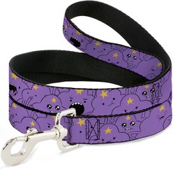 Buckle-Down Cartoon Network Adventure Time Lumpy Space Princess Expressions Polyester Dog Leash, Lavender, 6-ft long, 1/2-in wide