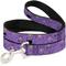 Show in main carousel: Buckle-Down Cartoon Network Adventure Time Lumpy Space Princess Expressions Polyester Dog Leash, Lavender, 4-ft long, 1.5-in wide slide 1 of 6