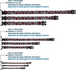 Buckle-Down Cartoon Network Adventure Time Marceline's Axe Bass Guitar Scattered Gray Plastic Buckle Polyester Dog Collar, Wide Large: 20 to 31-in neck, 1.5-in wide slide 2 of 9