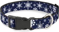 Buckle-Down Snowflakes Dog Collar, Large
