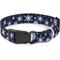 Show in main carousel: Buckle-Down Plastic Buckle Snowflakes Print Polyester Dog Collar, Blue/White, Wide Small: 13 to 17-in neck, 1.5-in wide slide 1 of 10