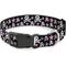 Show in main carousel: Buckle-Down Plastic Buckle Skulls Stars Print Polyester Dog Collar, Black/White/Pink, Medium: 11 to 16.5-in neck, 1-in wide slide 1 of 9