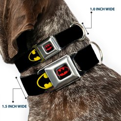 Buckle-Down Batman Shield Seatbelt Buckle Dog Collar, Wide Large slide 2 of 9