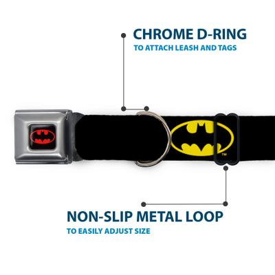 Show full view: Buckle-Down Batman Shield Seatbelt Buckle Dog Collar, Small slide 5 of 11