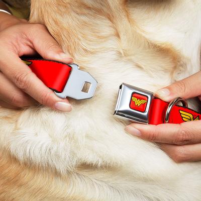 Show full view: Buckle-Down Wonder Woman Seatbelt Buckle Dog Collar, Wide Large slide 8 of 11