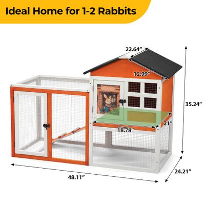Show full view: Coziwow Rabbit Hutch with Asphalt Roof, 47-in slide 2 of 10