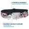 Show in main carousel: Buckle-Down Disney The Nightmare Before Christmas Jack & Sally Doodles Metal Seatbelt Buckle Polyster Dog Collar, Pink, Medium: 11 to 16.5-in neck, 1-in wide slide 4 of 10