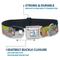 Show in main carousel: Buckle-Down Disney Winnie the Pooh Eeyore Butterfly Pose Floral Collage Metal Seatbelt Buckle Polyster Dog Collar, Blue, Small: 9.5 to 13-in neck, 1-in wide slide 4 of 9