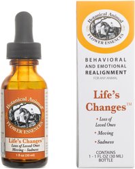 Botanical Animal Flower Essences Life's Changes Calming Pet Supplement, 1-fl oz bottle
