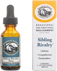 Botanical Animal Flower Essences Sibling Rivalry Calming Pet Supplement, 4-fl oz bottle