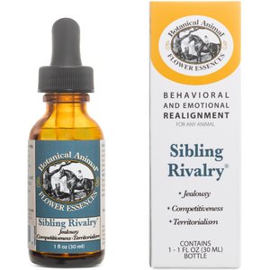 Botanical Animal Flower Essences Sibling Rivalry Calming Pet Supplement, 1-fl oz bottle