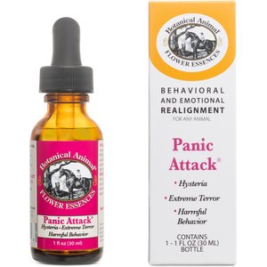 Botanical Animal Flower Essences Panic Attack Calming Pet Supplement, 1-fl oz bottle
