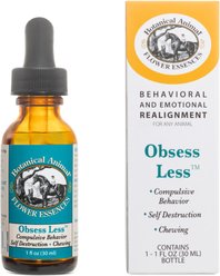 Botanical Animal Flower Essences Obsess Less Calming Pet Supplement, 1-fl oz bottle
