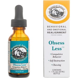 Botanical Animal Flower Essences Obsess Less Calming Pet Supplement, 1-fl oz bottle