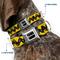 Show in main carousel: Buckle-Down Peanuts Charlie Brown Zig Zag Stripe Metal Seatbelt Buckle Polyster Dog Collar, Yellow/Black, Large: 15 to 24-in neck, 1-in wide slide 2 of 10