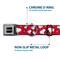 Show in main carousel: Buckle-Down Peanuts Snoopy & Woodstock Poses Scattered Metal Seatbelt Buckle Polyster Dog Collar, Red, Large: 15 to 24-in neck, 1-in wide slide 5 of 9