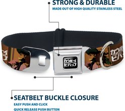 Buckle-Down Crunchyroll Cowboy Bebop Crew Group Pose & Title Logo Blocks Metal Seatbelt Buckle Polyster Dog Collar, Multi, Medium: 11 to 16.5-in neck, 1-in wide slide 2 of 9