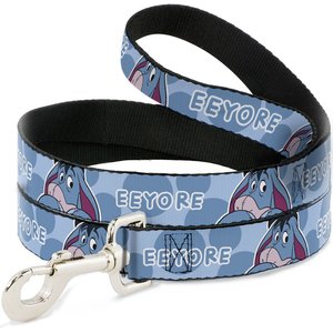 Buckle-Down Disney Winnie The Pooh Eeyore Text & Expression Polyester Dog Leash, 4-ft long, 1-in wide