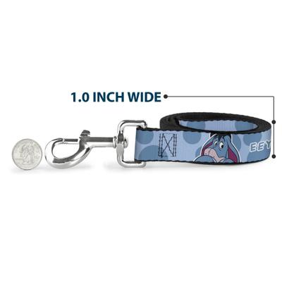 Show full view: Buckle-Down Disney Winnie The Pooh Eeyore Text & Expression Polyester Dog Leash, 4-ft long, 1-in wide slide 5 of 6