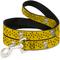 Show in main carousel: Buckle-Down Peanuts Snoopy Smiling Pose Paw Print Polyester Dog Leash, Yellow/Black/White, 4-ft Long, 1-in wide slide 1 of 6