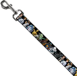 Buckle-Down Star Wars Classic Character Poses Polyester Dog Leash, Black, 4-ft long, 1-in wide slide 2 of 6