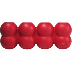 KONG Goodie Ribbon Dog Toy, Red, Medium