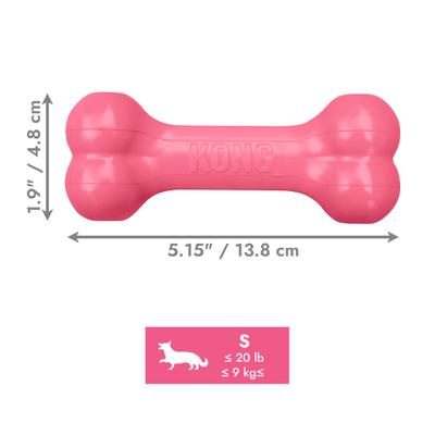 Show full view: KONG Puppy Goodie Bone Dog Toy, Small, Pink slide 3 of 12