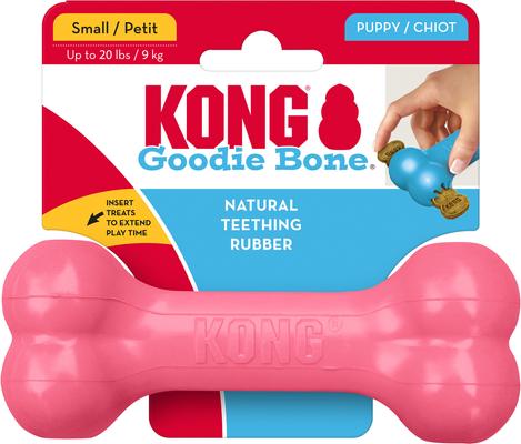 Show full view: KONG Puppy Goodie Bone Dog Toy, Small, Pink slide 4 of 12