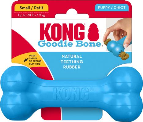 Show full view: KONG Puppy Goodie Bone Dog Toy, Small, Blue slide 5 of 13