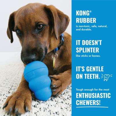 Show full view: KONG Puppy Chew Dog Toy, Blue, Large slide 9 of 12