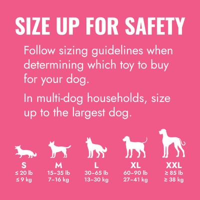 Show full view: KONG Puppy Chew Dog Toy, Pink, Large slide 5 of 12