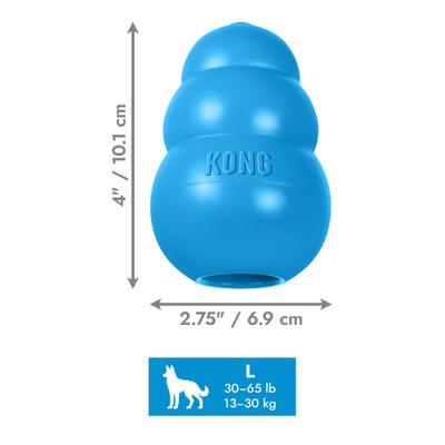 Show full view: KONG Puppy Chew Dog Toy, Blue, Large slide 3 of 12